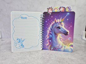 Cuaderno anotador con separadores UNICORNIO